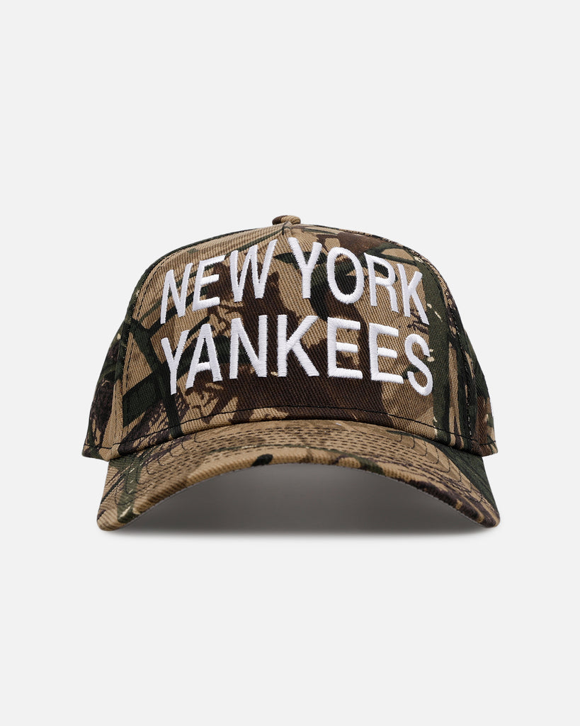 唾奇 Camellia 武道館 CH New Era 9FORTY New Era New York Yankees 'Bold' 9FORTY A-Frame Strapback Camo