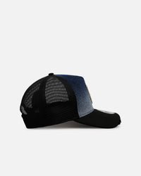 New Era Los Angeles Dodgers 'Bleach' 9FORTY A-Frame Trucker Snapback Denim