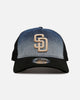 New Era San Diego Padres 'Bleach' 9FORTY A-Frame Trucker Snapback Denim
