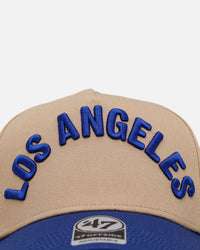 47 Brand Los Angeles Dodgers 'Arch' 47 Offside Snapback Khaki/Official Team Color