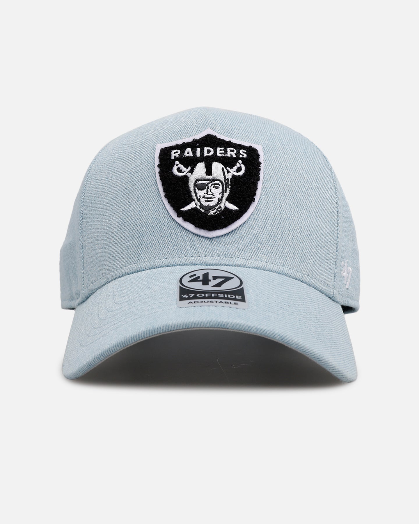 47 Brand Las Vegas Raiders 'Denim Chenille' 47 Offside Strapback