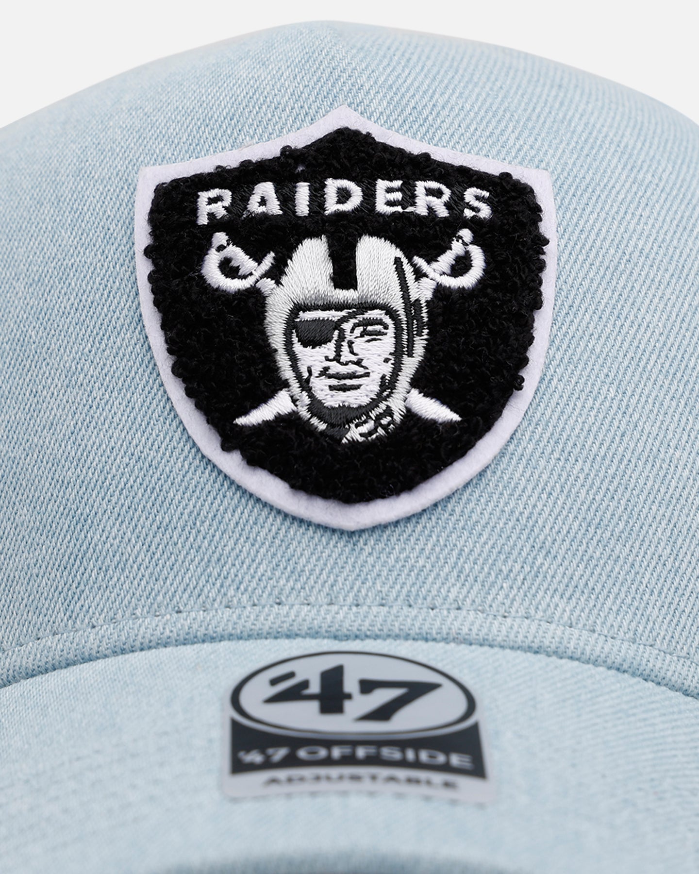 47 Brand Las Vegas Raiders 'Denim Chenille' 47 Offside Strapback
