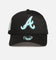 New Era Atlanta Braves 'Black Aqua' 9FORTY A-Frame Snapback Black/Aqua