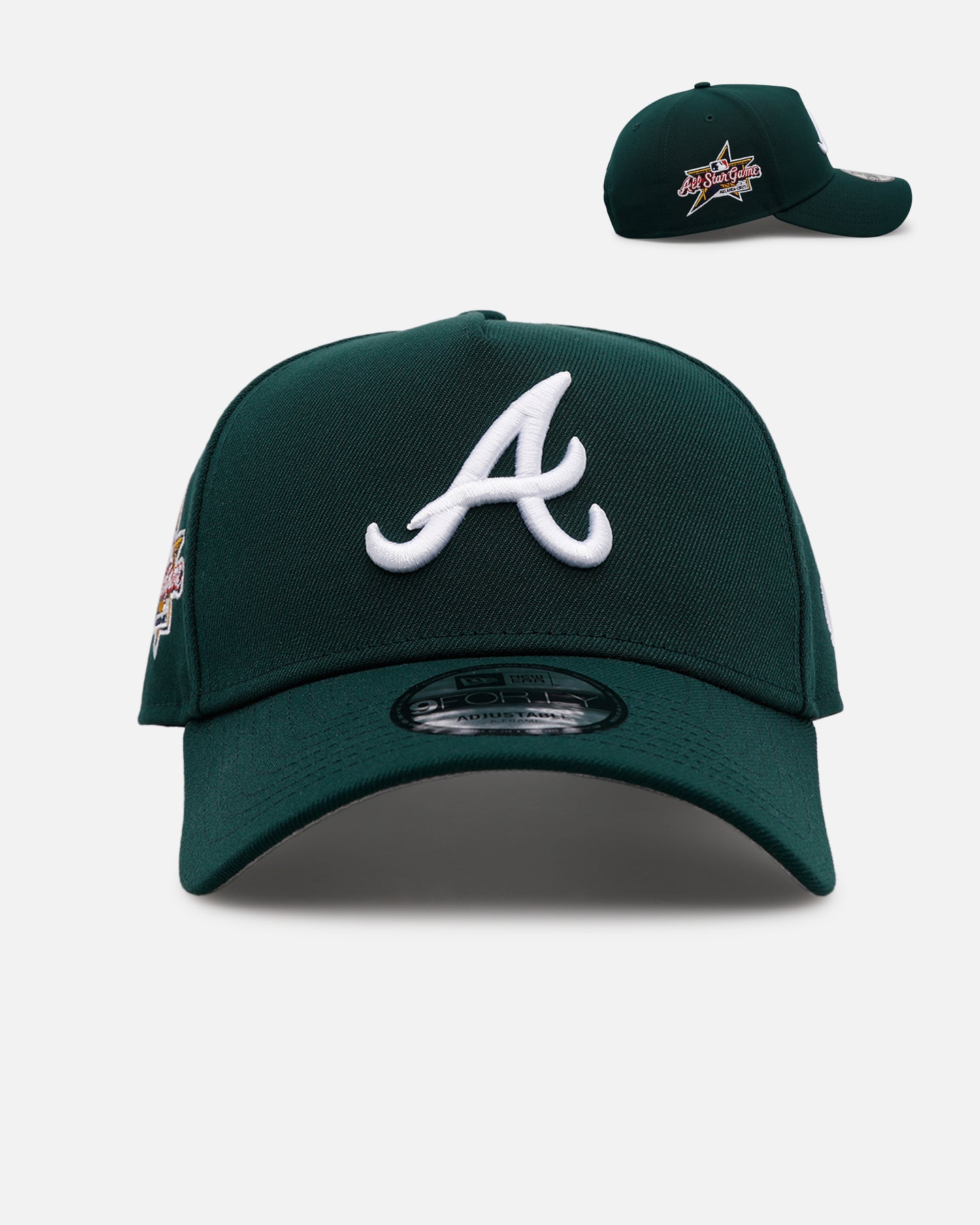 New Era Atlanta Braves 'Evergreen' 9FORTY A-Frame Snapback Dark