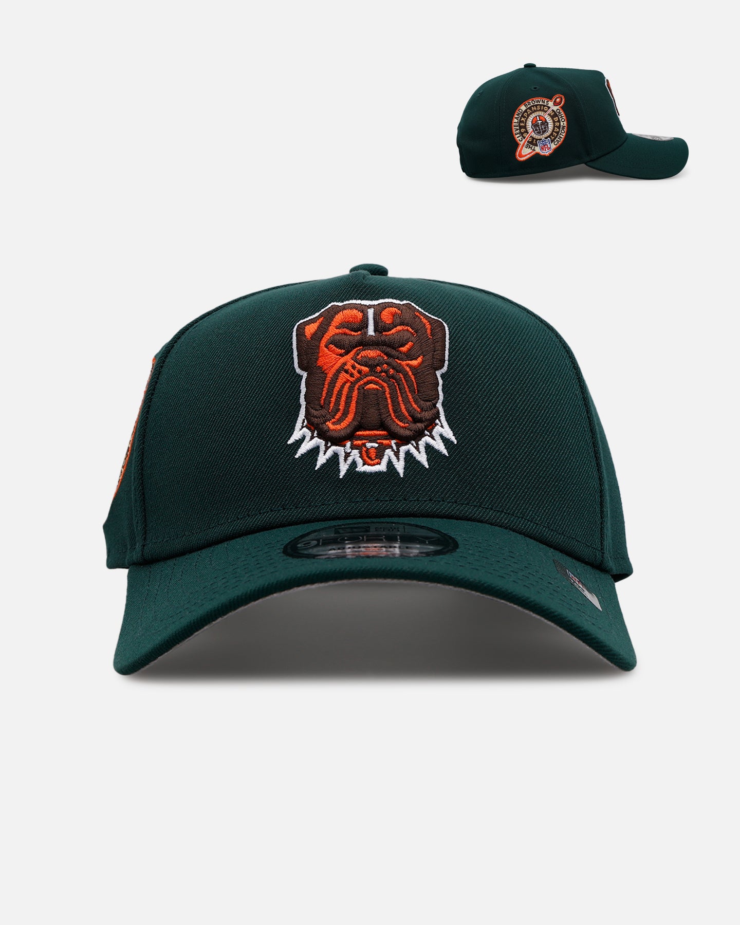 New Era Cleveland Browns 'Evergreen' 9FORTY A-Frame Snapback Dark