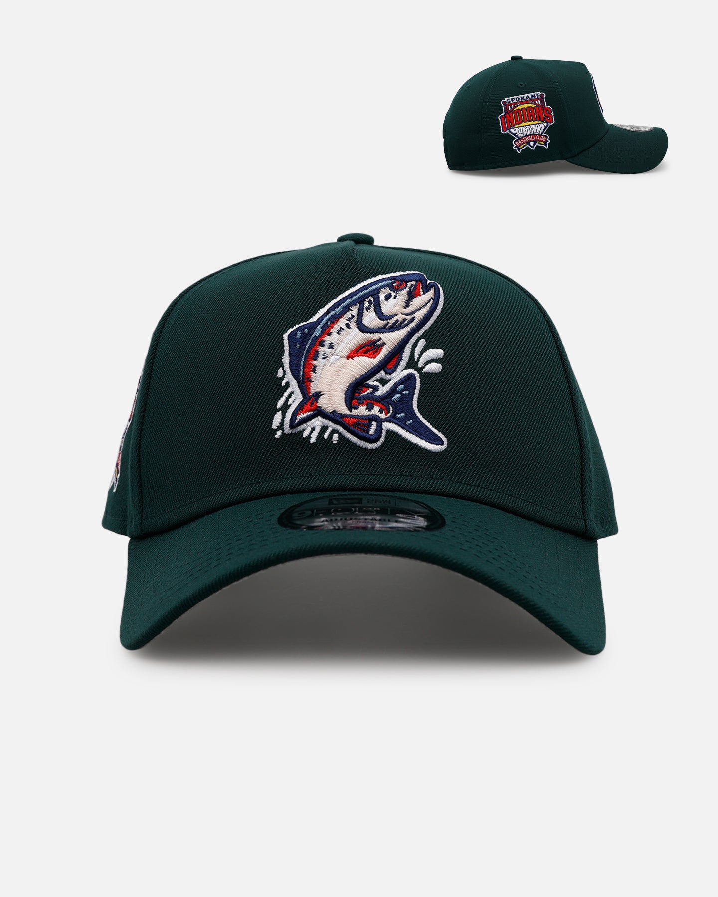 NEW ERA インディアンズ キャップ 9FORTY New Era Spokane Indians 'Evergreen' 9FORTY A-Frame Snapback Dark