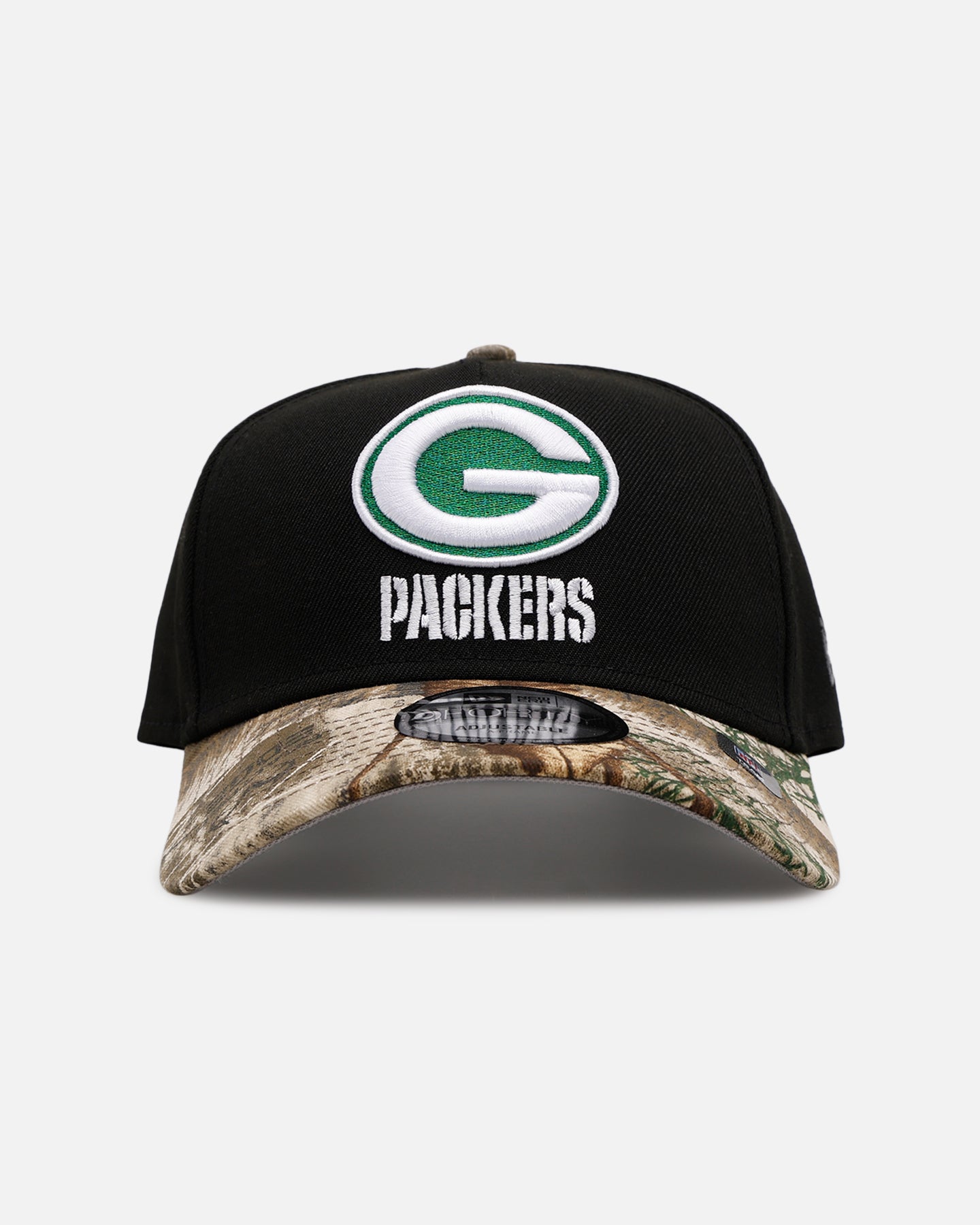 New Era Green Bay Packers 'Black Crown Realtree Visor' 9FORTY A