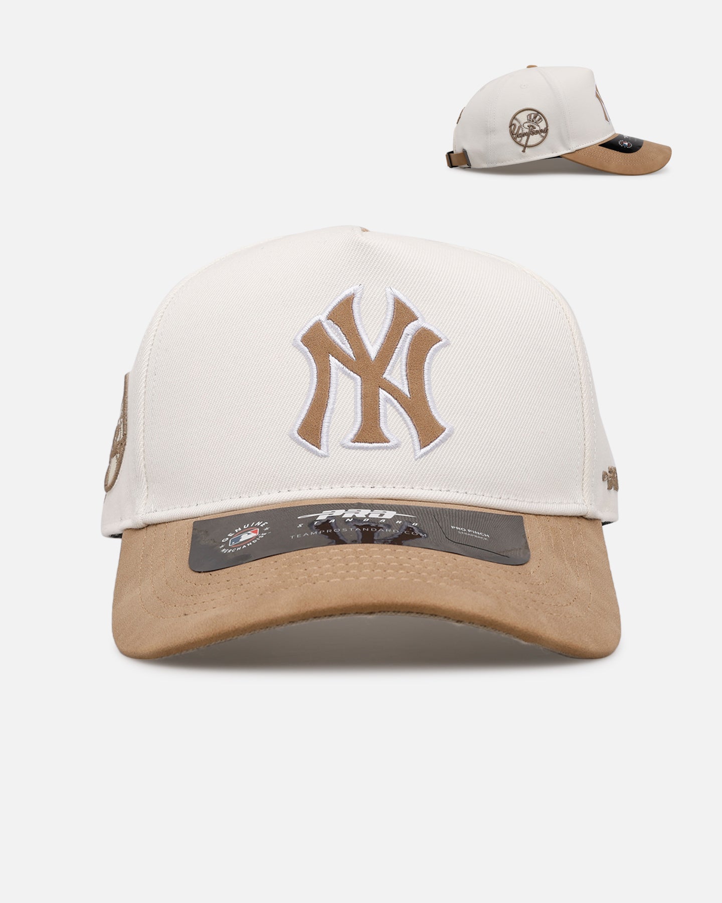 Pro Standard New York Yankees 'Panel' Pro Pinch Strapback White