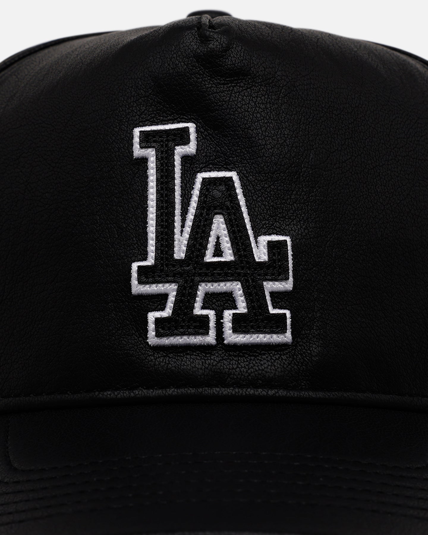 47 Brand Los Angeles Dodgers 'Leather' Hitch Strapback Black