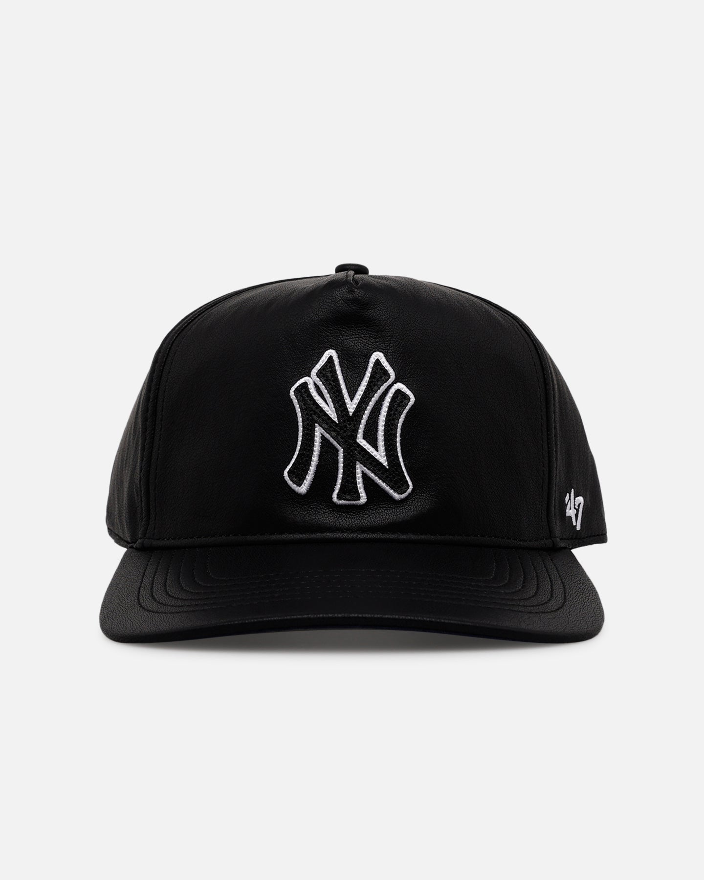 47 Brand New York Yankees 'Leather' Hitch Strapback Black