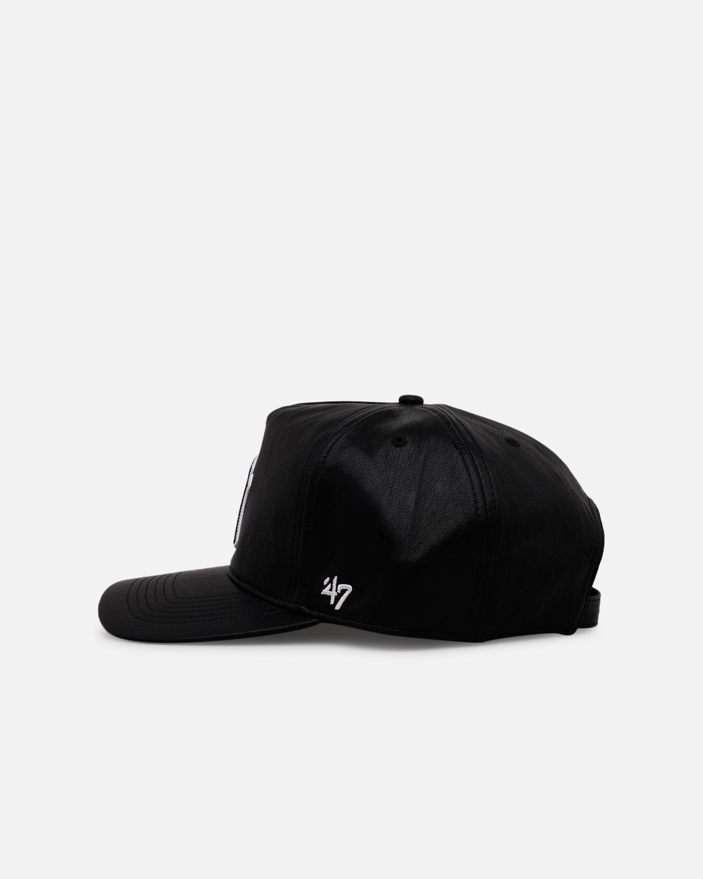 47 Brand New York Yankees 'Leather' Hitch Strapback Black