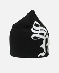 Saint Morta Monogram Fold Beanie Black