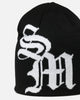 Saint Morta Monogram Fold Beanie Black