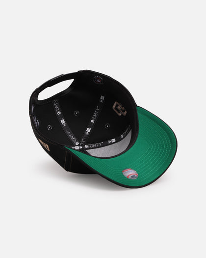 New Era San Diego Padres 'Rope Script' 9FORTY A-Frame Snapback Black/White
