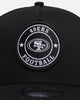 New Era San Francisco 49ers 'Stripe' 9FORTY A-Frame Trucker Snapback Black/White