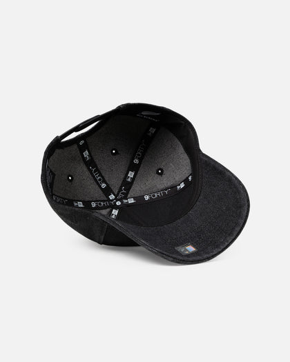 New Era New Zealand All Blacks 'Washed Denim' 9FORTY A-Frame Snapback Black