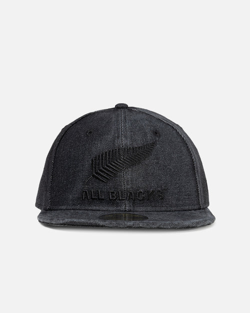 New Era New Zealand All Blacks 'Washed Denim' 59FIFTY Fitted Black