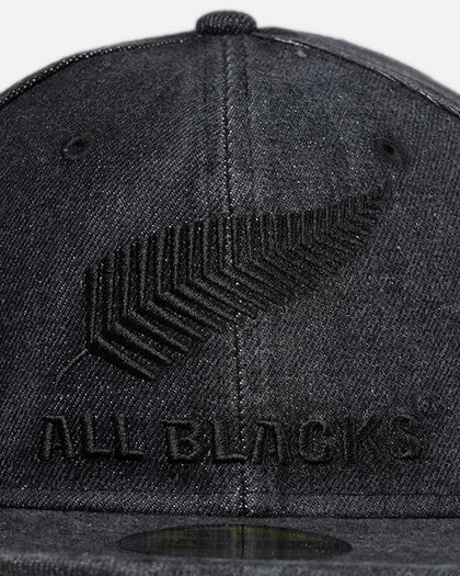 New Era New Zealand All Blacks 'Washed Denim' 59FIFTY Fitted Black