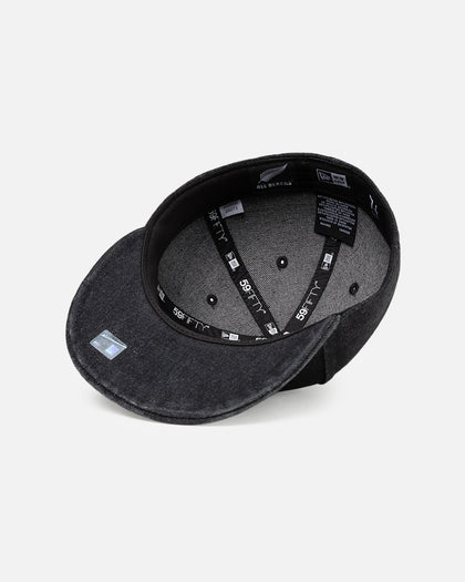 New Era New Zealand All Blacks 'Washed Denim' 59FIFTY Fitted Black