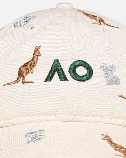 New Era Australian Open '26 Aussie Icons 9TWENTY Casual Strapback Light Beige