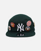 New Era New York Yankees 'Vintage Pin Painter' Painter Snapback Dark Green