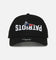 New Era New England Patriots 'Upside Down Logo' 9FORTY A-Frame Snapback Black