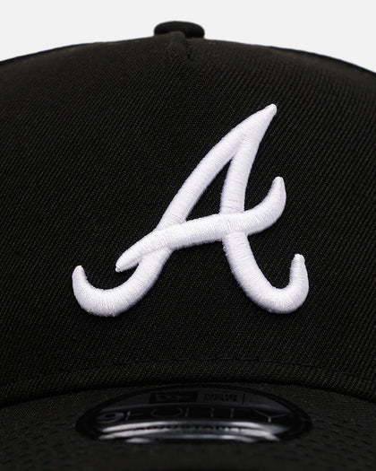 New Era Atlanta Braves 'Black And White' 9FORTY A-Frame Snapback Black/White