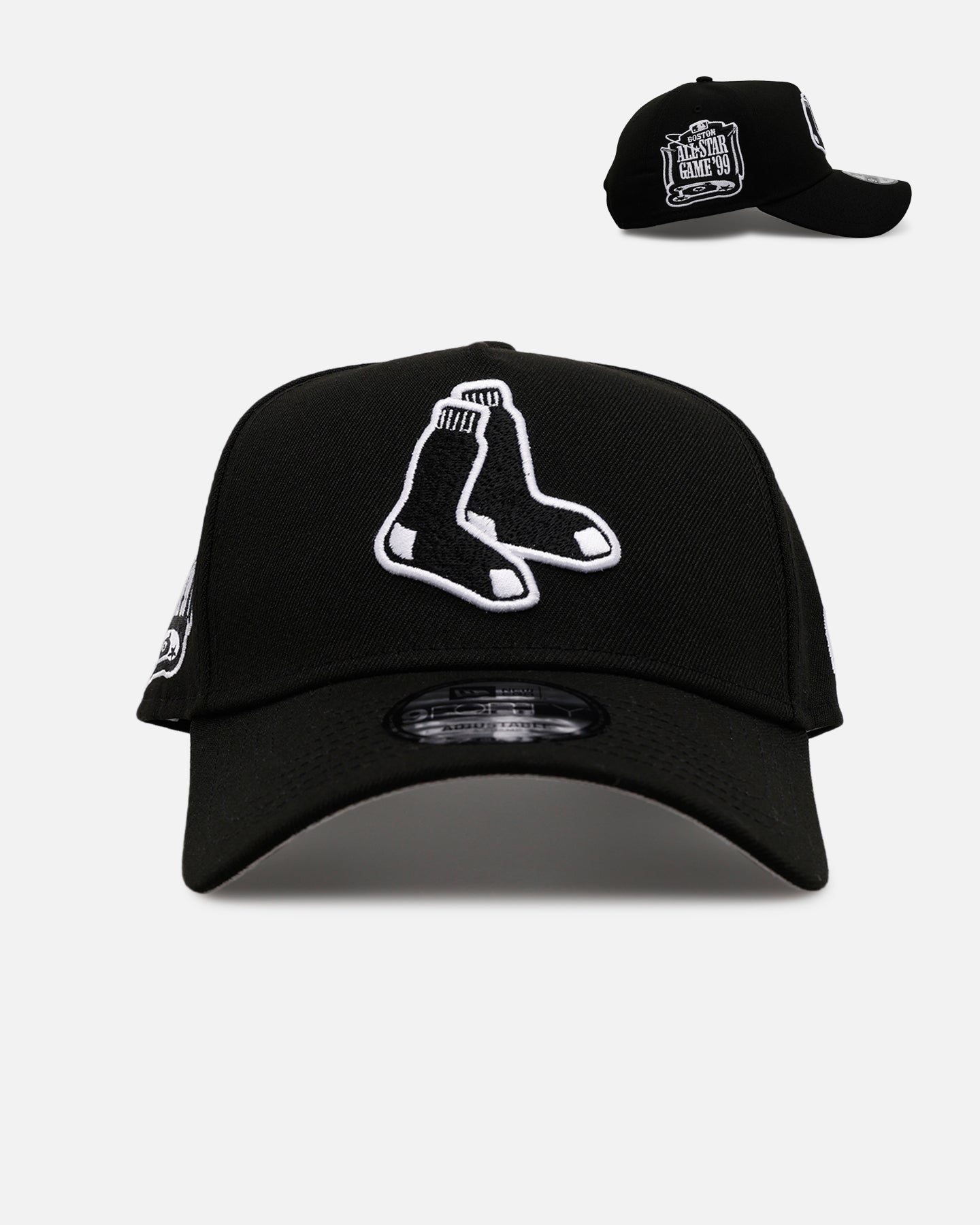 New Era Boston Red Sox 'Black And White' 9FORTY A-Frame Snapback