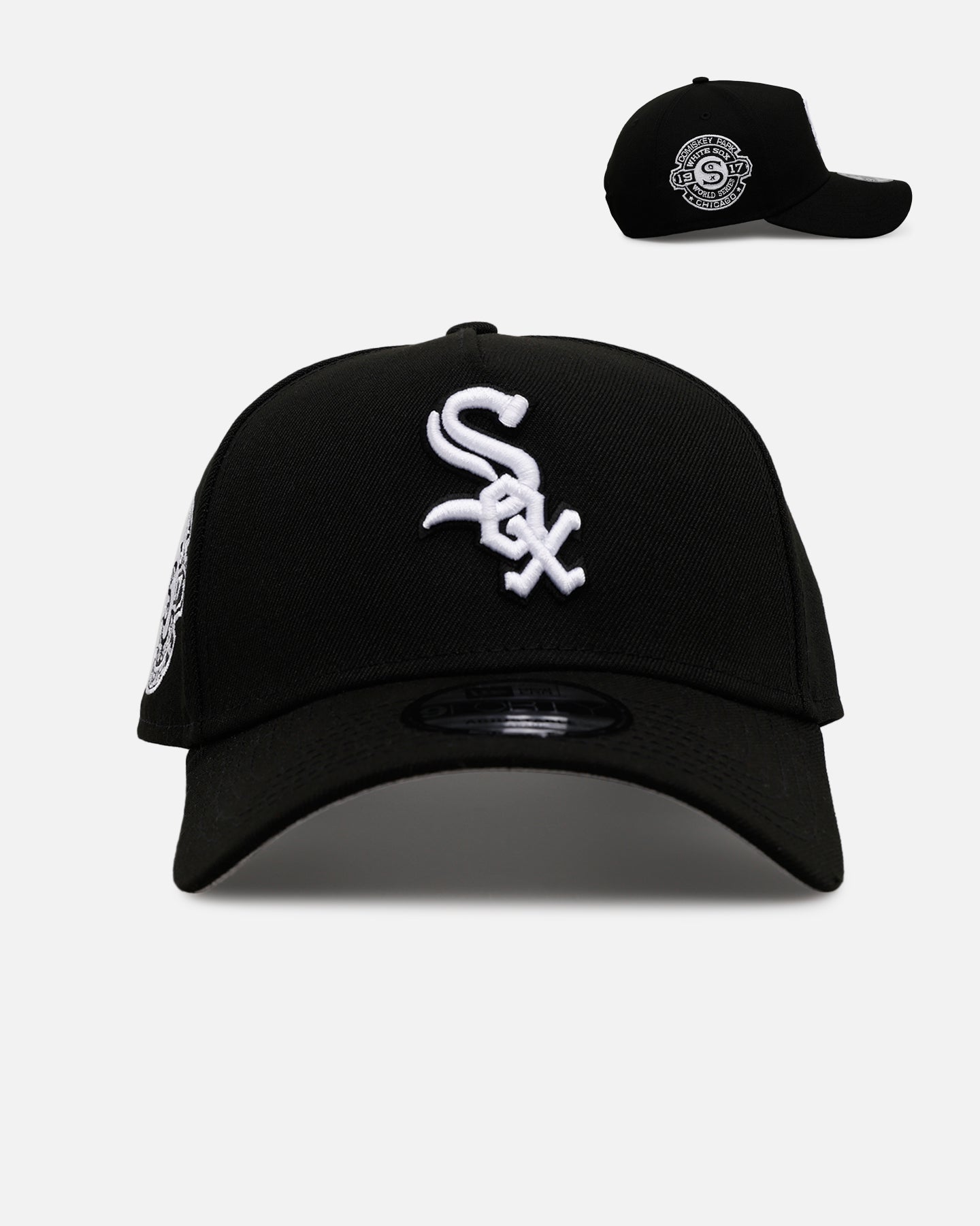 ウェア NEWERA ATMOS 9FORTY White Sox BLACK New Era Chicago White Sox 'Black And White' 9FORTY A-Frame