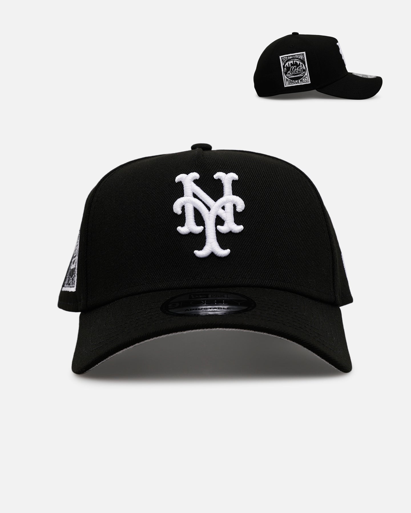 New Era New York Mets 'Black And White' 9FORTY A-Frame Snapback