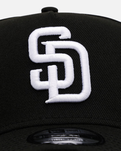 New Era San Diego Padres 'Black And White' 9FORTY A-Frame Snapback Black/White