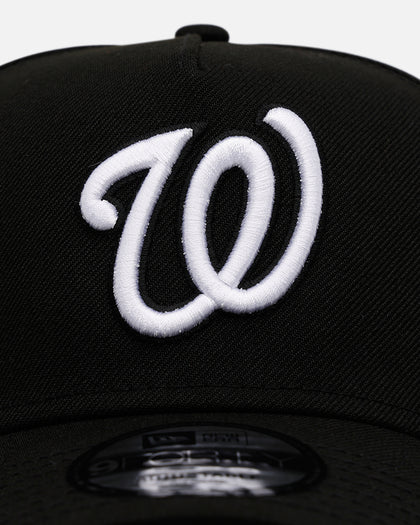 New Era Washington Nationals 'Black And White' 9FORTY A-Frame Snapback Black/White