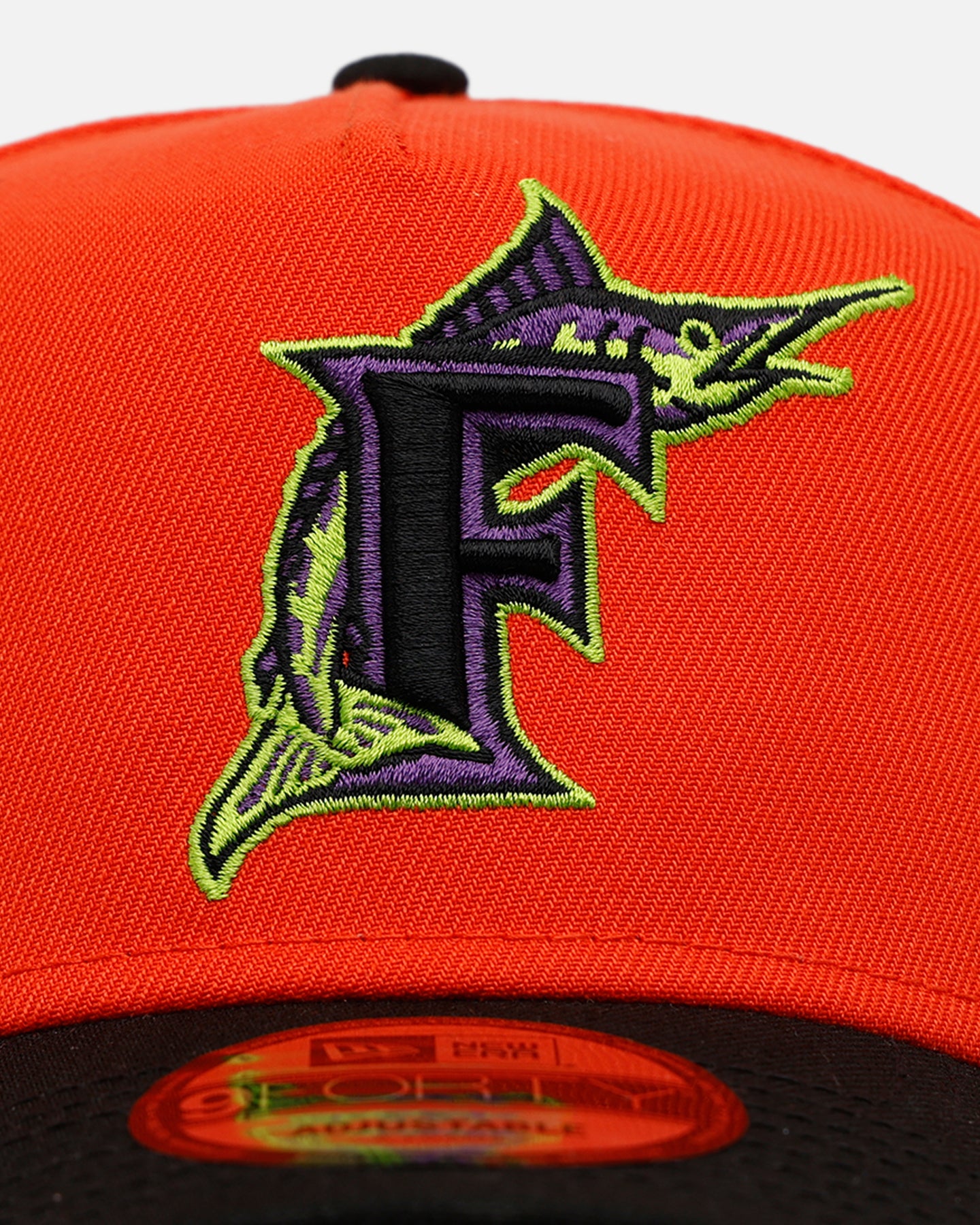 New Era Florida Marlins 'Halloween' 9FORTY A-Frame Snapback Orange