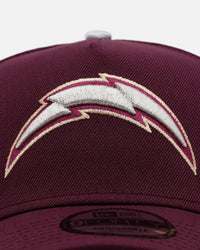 New Era Los Angeles Chargers 'Plum' 9FORTY A-Frame Snapback Plum