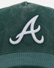 47 Brand Atlanta Braves 'Apollo Cord Dark Green' 47 Offside Snapback Dark Green