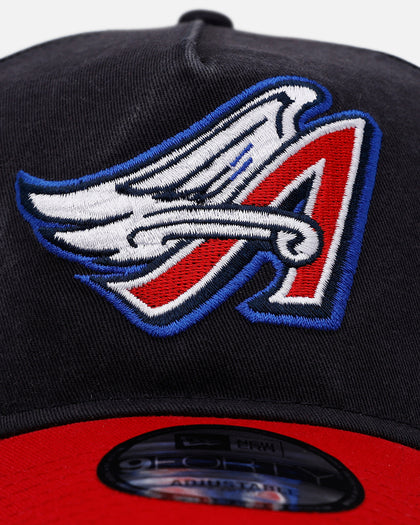 New Era Los Angeles Angels 'Washed Truckers' 9FORTY A-Frame Trucker Snapback Official Team Color