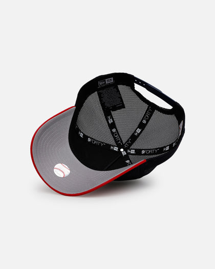 New Era Los Angeles Angels 'Washed Truckers' 9FORTY A-Frame Trucker Snapback Official Team Color