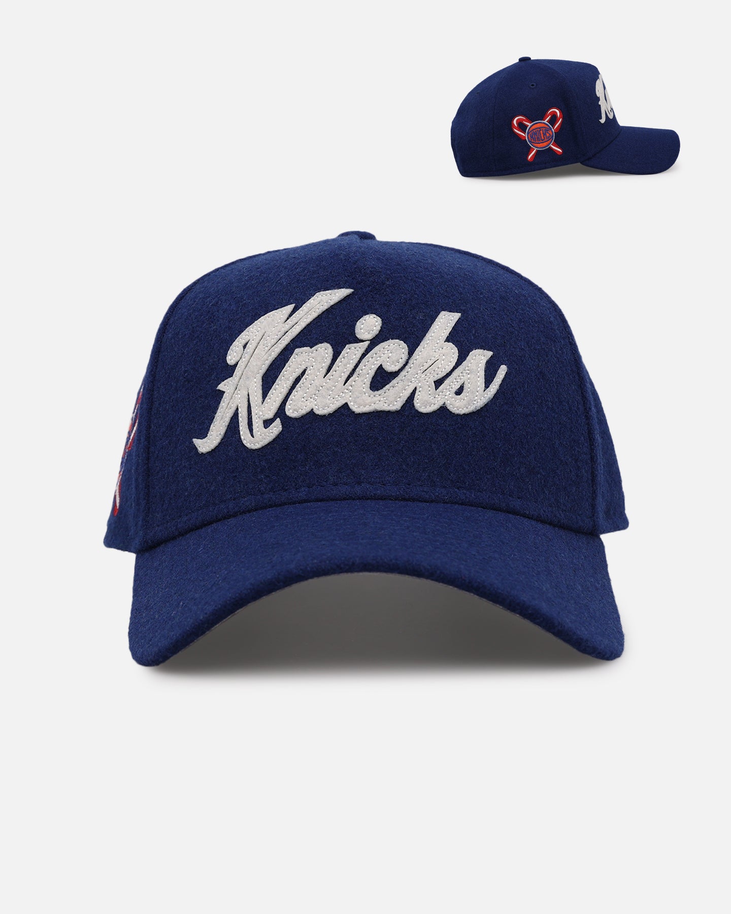 New Era New York Knicks 'Candy Cane Side Patch' 9FORTY A-Frame