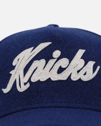 New Era New York Knicks 'Candy Cane Side Patch' 9FORTY A-Frame Snapback Official Team Color