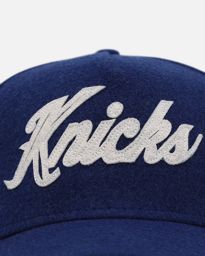 New Era New York Knicks 'Candy Cane Side Patch' 9FORTY A-Frame Snapback Official Team Color