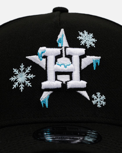 New Era Houston Astros 'Cold As Ice' 9FORTY A-Frame Snapback Black