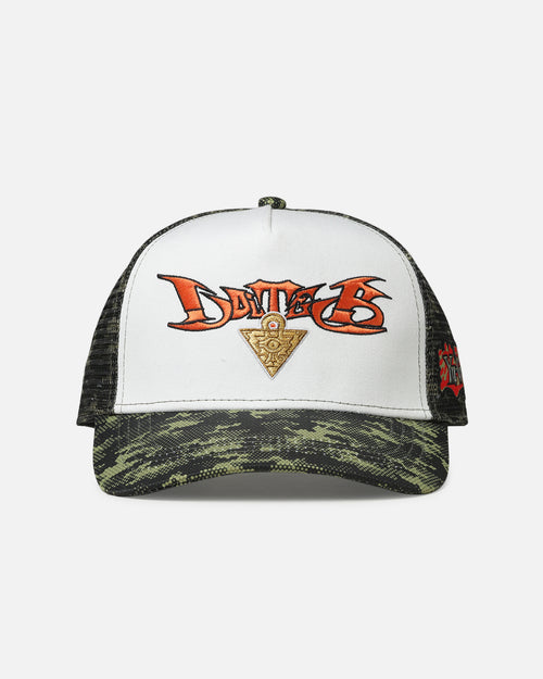 Loiter X Yu-Gi-Oh! Millenium Puzzle Snapback Hat Green Camo