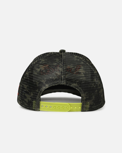 Loiter X Yu-Gi-Oh! Millenium Puzzle Snapback Hat Green Camo