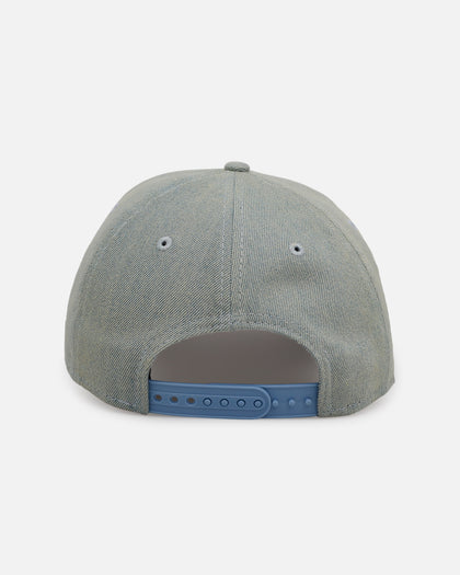 New Era Los Angeles Angels 'Distressed Denim' 9FORTY A-Frame Snapback Light Wash Denim