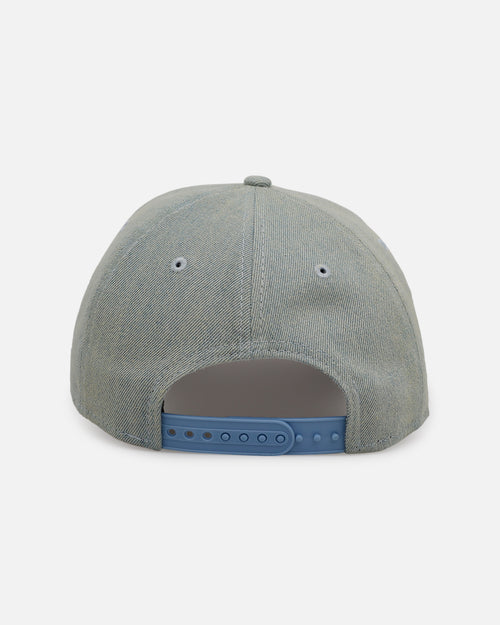 New Era Los Angeles Angels 'Distressed Denim' 9FORTY A-Frame Snapback Light Wash Denim