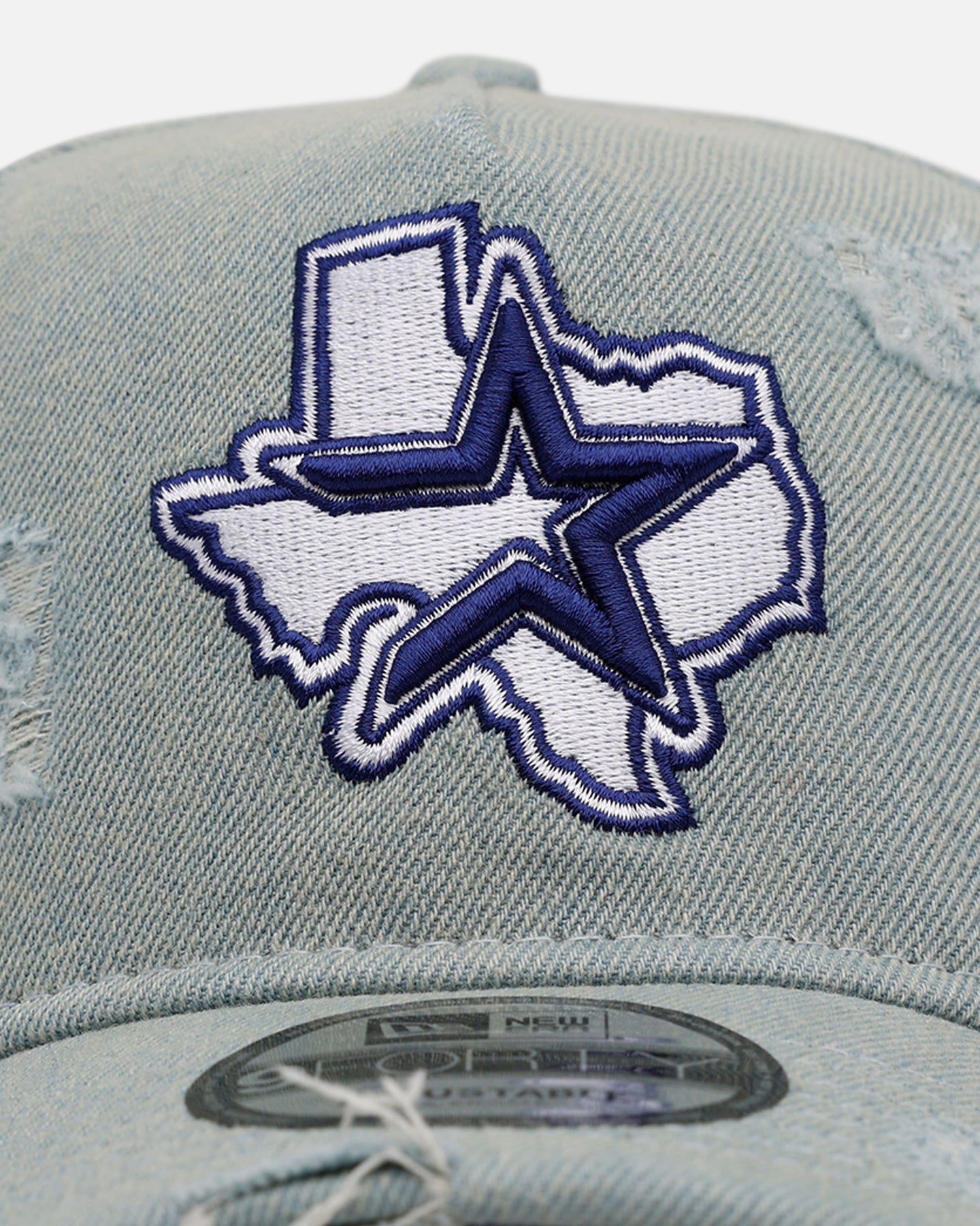 New Era Houston Astros 'Distressed Denim' 9FORTY A-Frame Snapback
