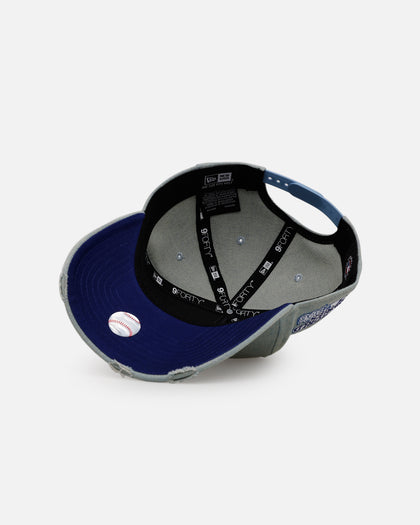 New Era New York Mets 'Distressed Denim' 9FORTY A-Frame Snapback Light Wash Denim