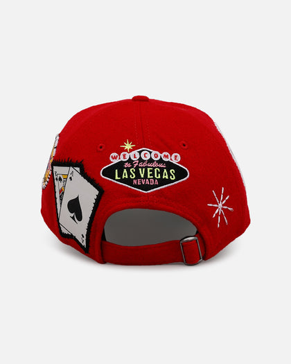 New Era X Culture Kings 'Lost Wages' 9FORTY A-Frame Snapback Red