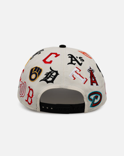 New Era MLB 'All Over Leagues' 9FORTY A-Frame Snapback Chrome/Black