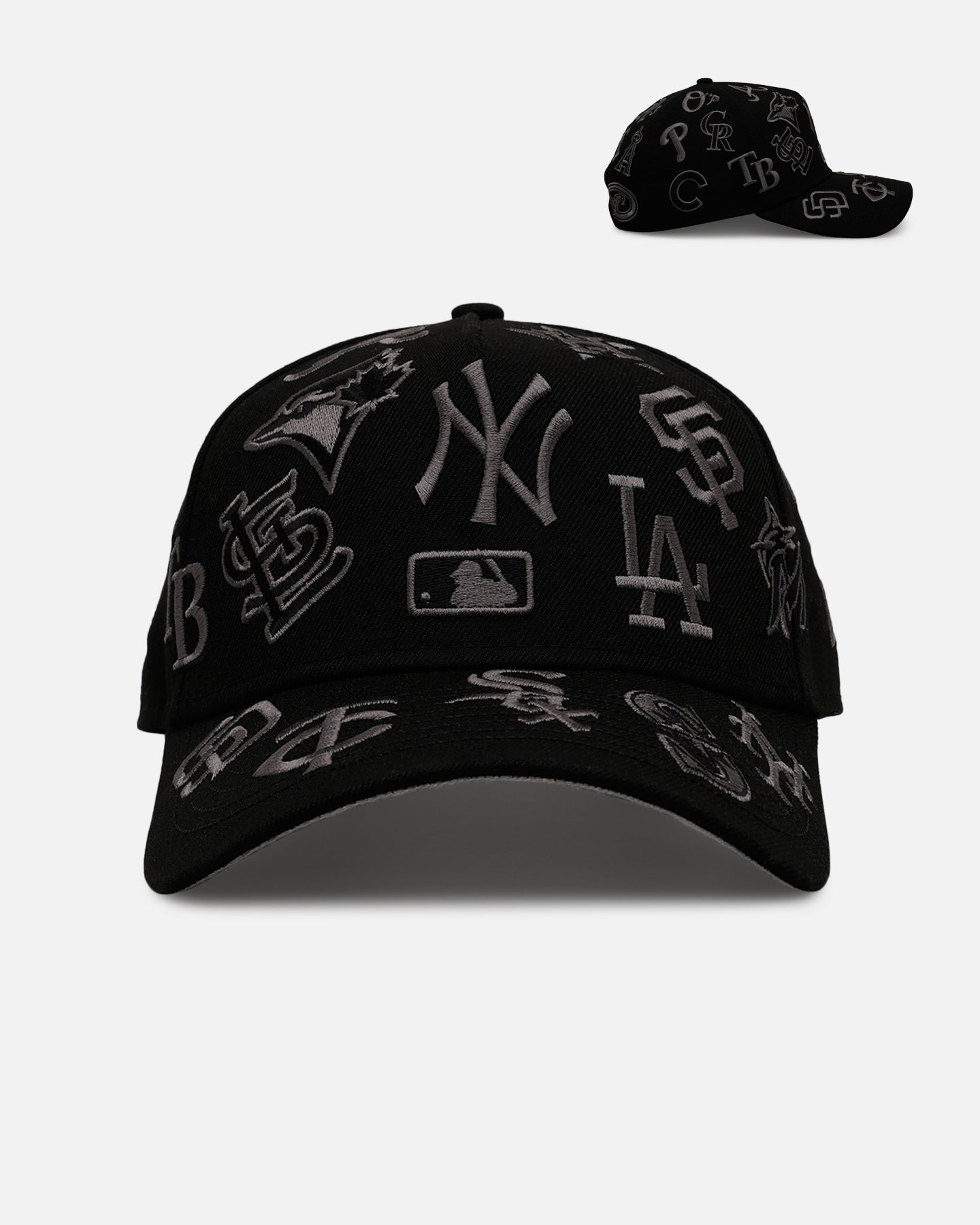 New Era MLB 'All Over Leagues' 9FORTY A-Frame Snapback Black